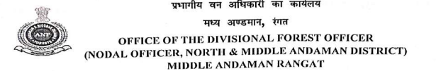 Andmaan and Nicobaar forest Mazdoor recruitment 2026