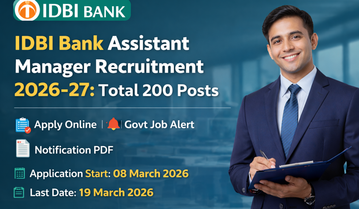 IDBI Manager Recruitment 2026
