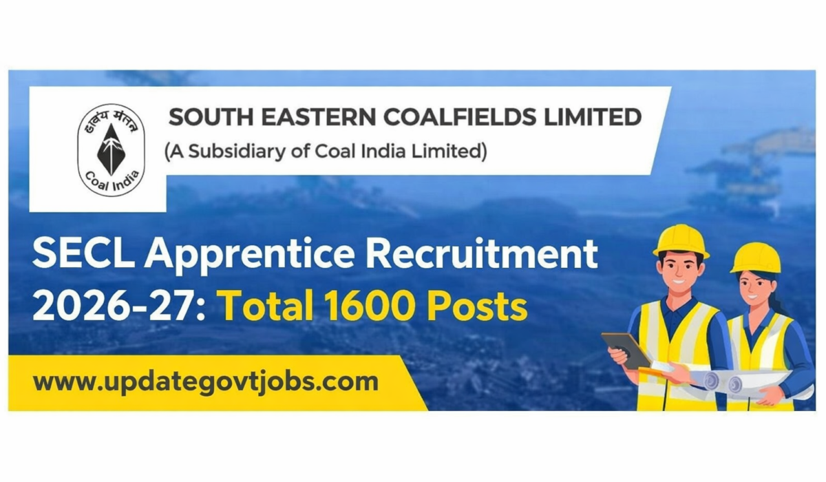 SECL Apprentice recruitment 2026 notification