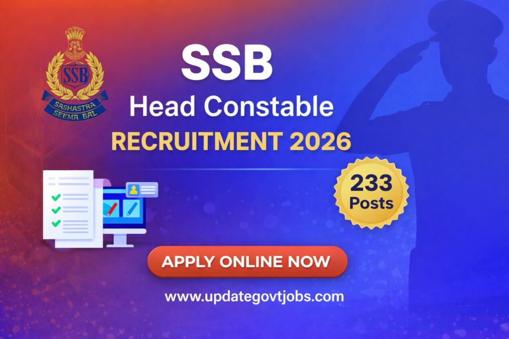 SSB Head Constable recruitment 2026