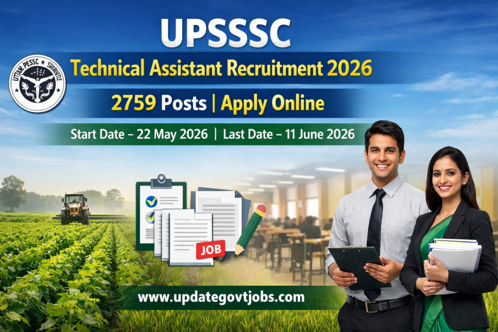 UPSSSC Technical assistant recruitment 2026