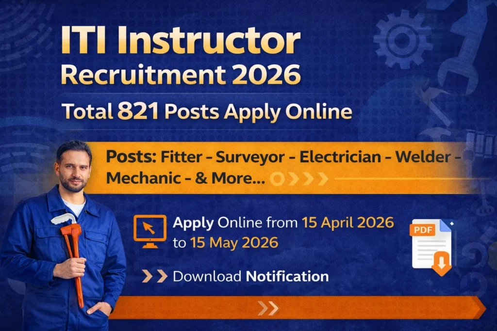 BTSC Bihar ITI Instructor Recruitment 2026