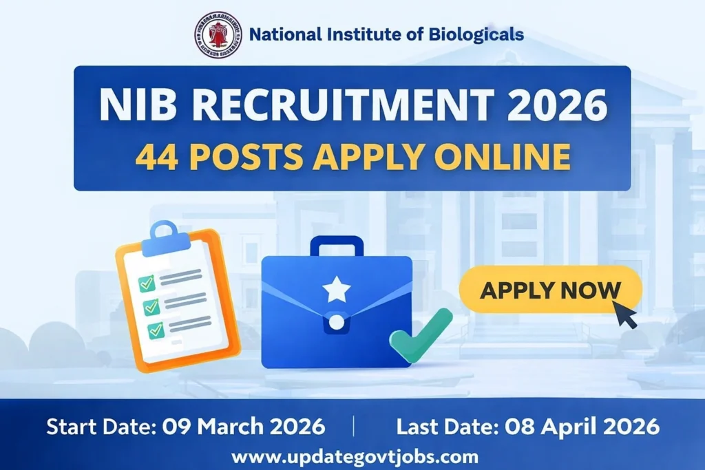 National Institute of Biologicals Recruitment 2026