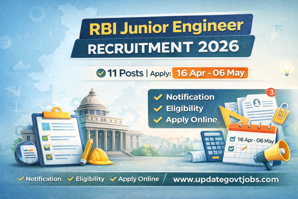 RBI JE recruitment 2026