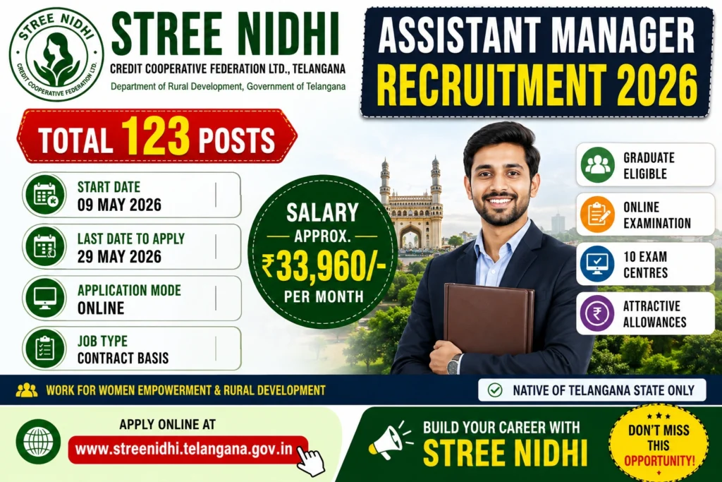 Stree Nidhi Assistant manager recruitment 2026